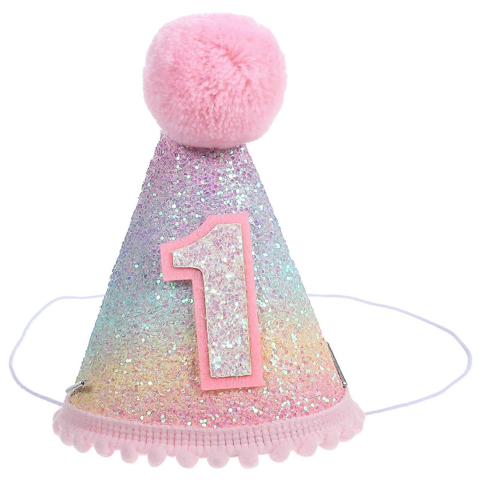 Mermaid Kids Hat Birthday Cap for Birthday Party 3Pcs Multi Color