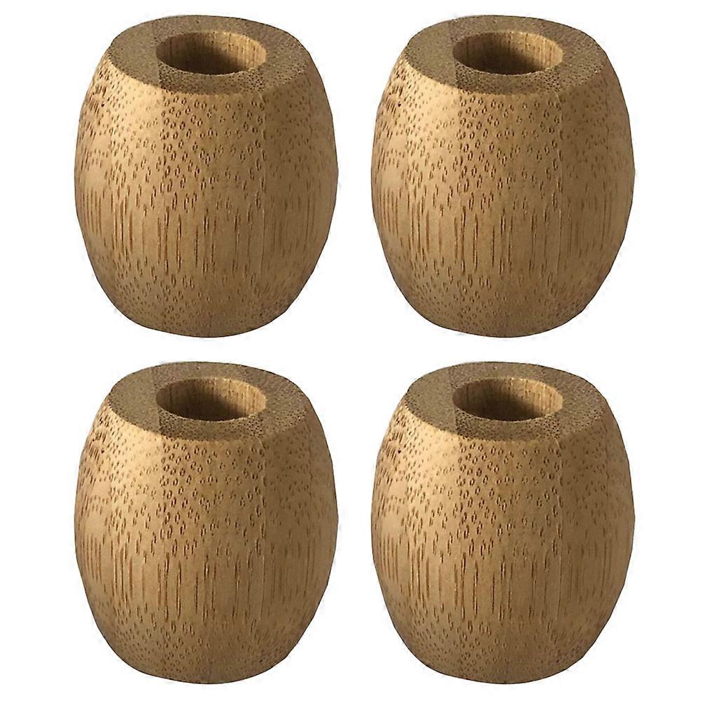 Bamboo Toothbrush Stand Mini Holder for Holding 8Pcs Bathroom