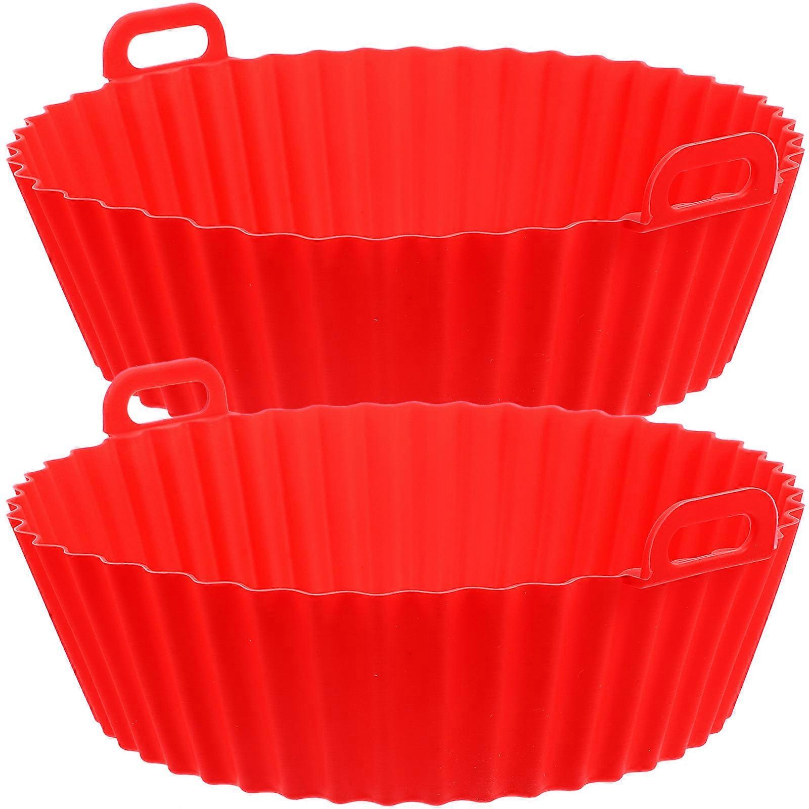 Silicone Bakeware Containers 8Pcs for Air Fryer Home Use Square Heat Resistant Dishware