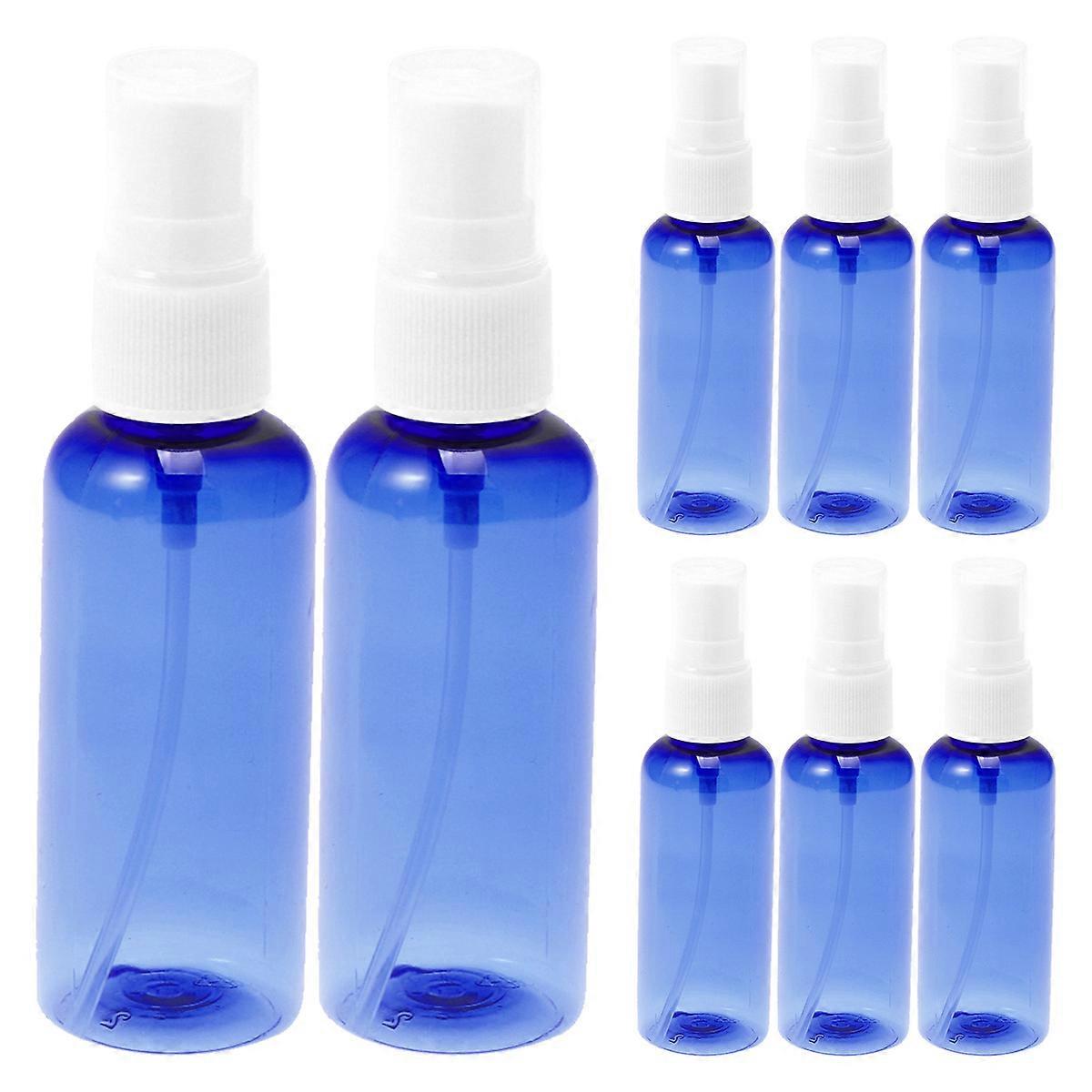 Perfume Spray Bottle Blue Plastic for Storing Things 8Pcs 50ml Portable
