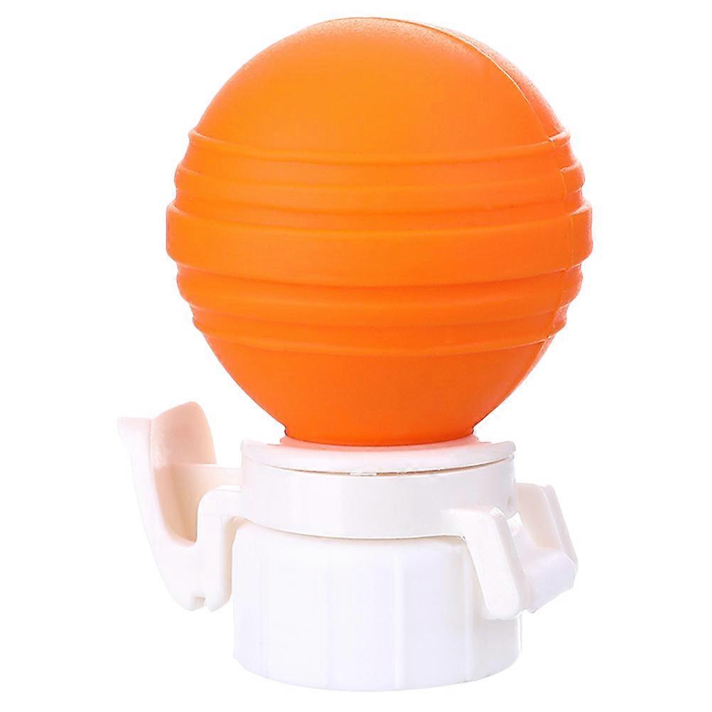 Beverages Bottle Cap Leak-Proof Manual Inflation Lid 2Pcs Orange
