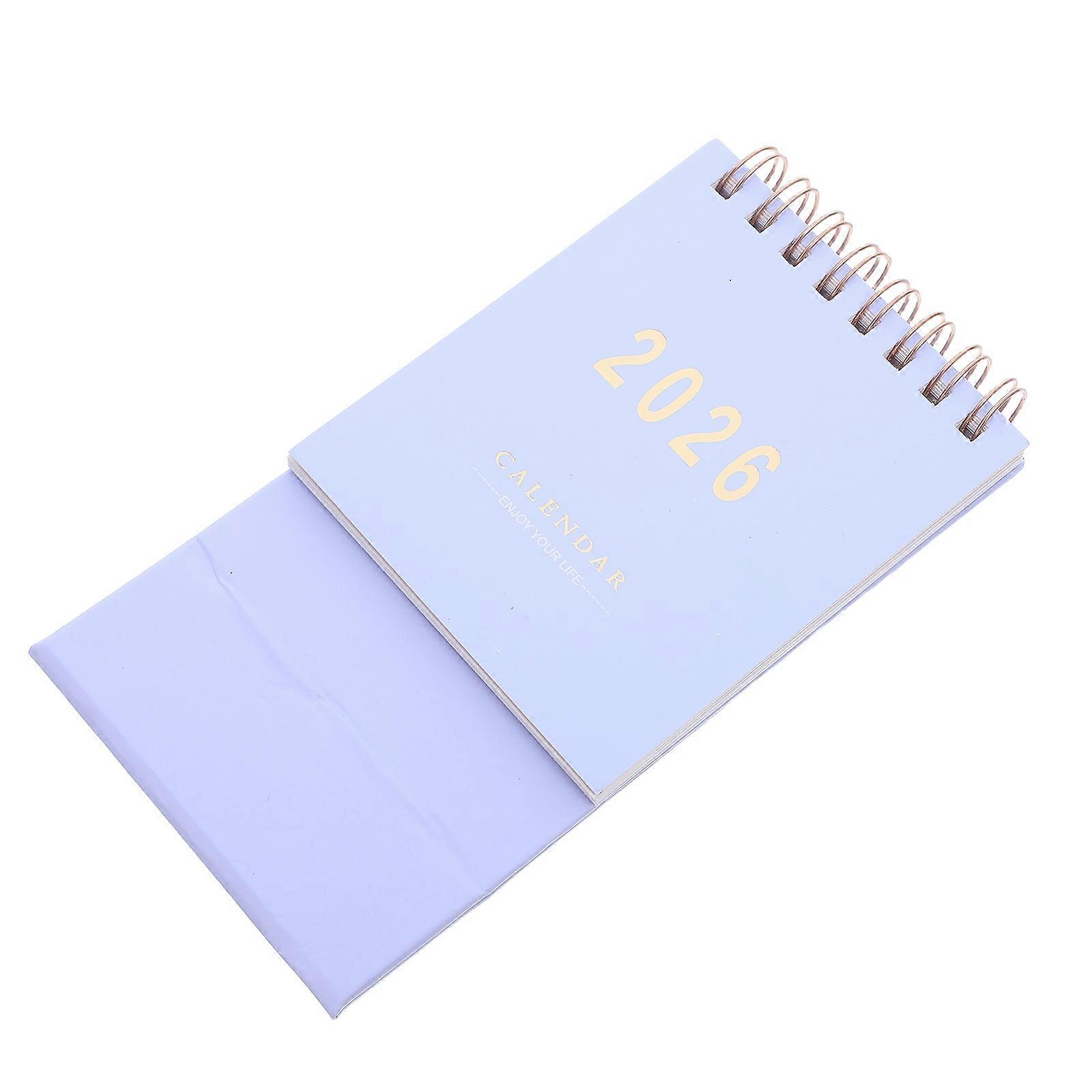 Mini Desktop Planner Lavender for Home Use 4Pcs Desk Calendar Cute
