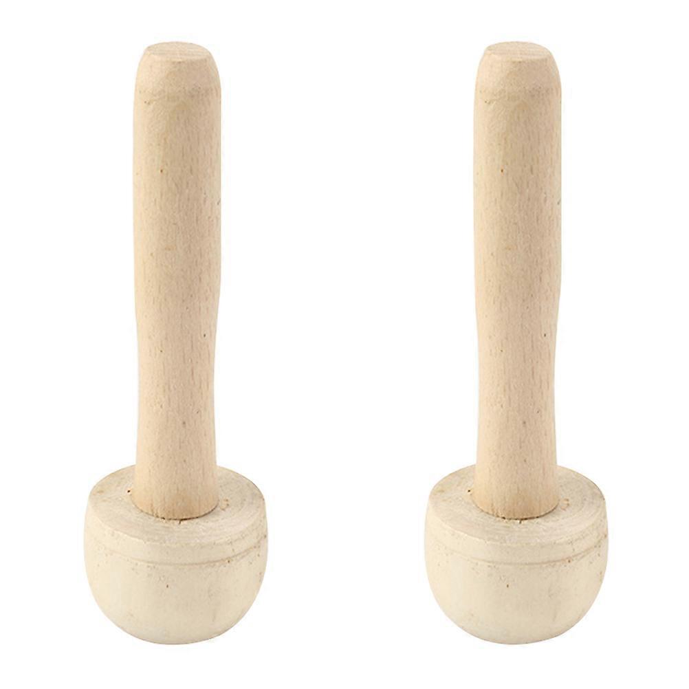 Printmaking Tools Hand Roller Wooden Mushroom Art Tool 9.8X3.8X2.8CM Synthetic Material 2Pcs