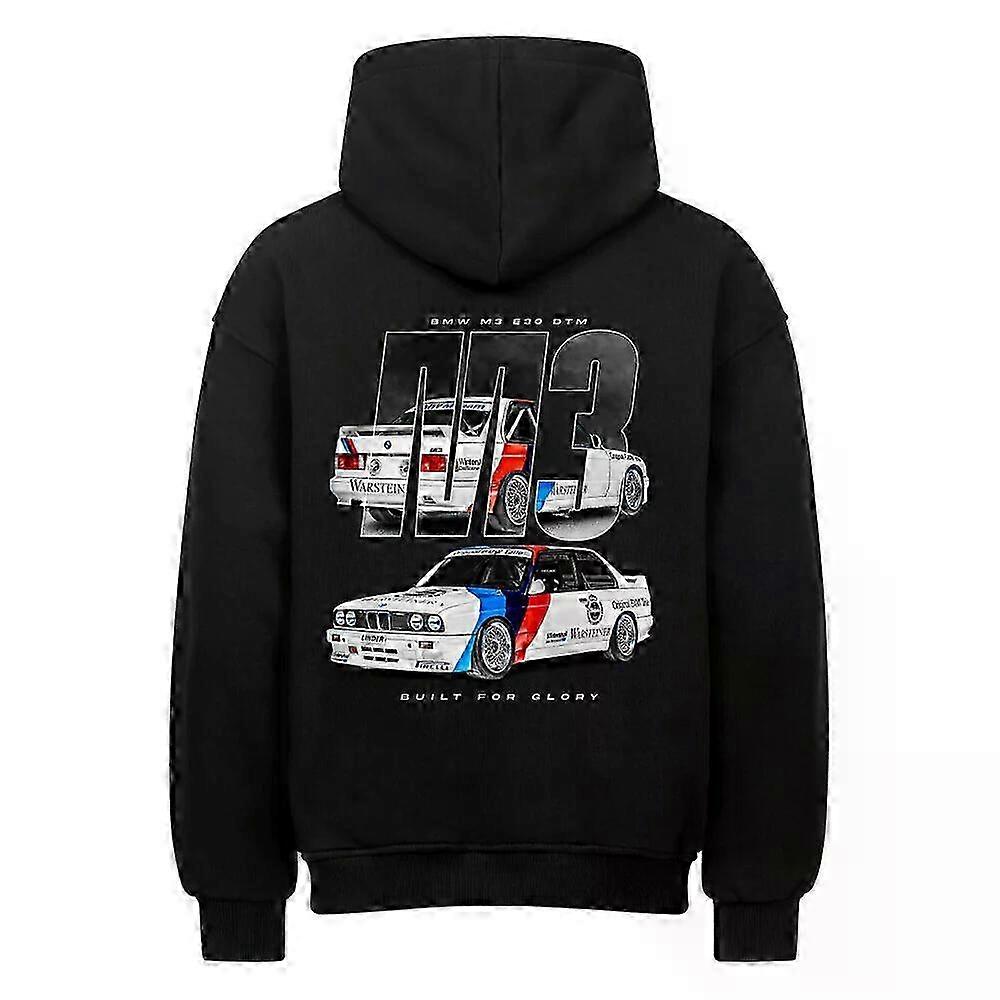 Pull à capuche noir Rally M3 E30 Rockinstone