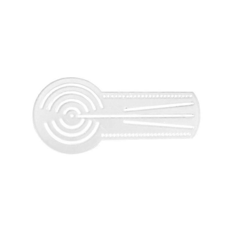 New mandala painting ruler simple geometric pattern ruler with compass protractor acrylic