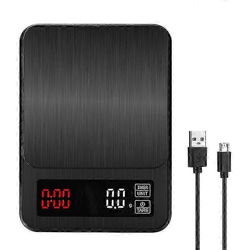 Digital Kitchen Scale Electronic Drip Coffee Scale With Timer Precision Postal Food Diet Scale For Cooking Baking Measure Tools