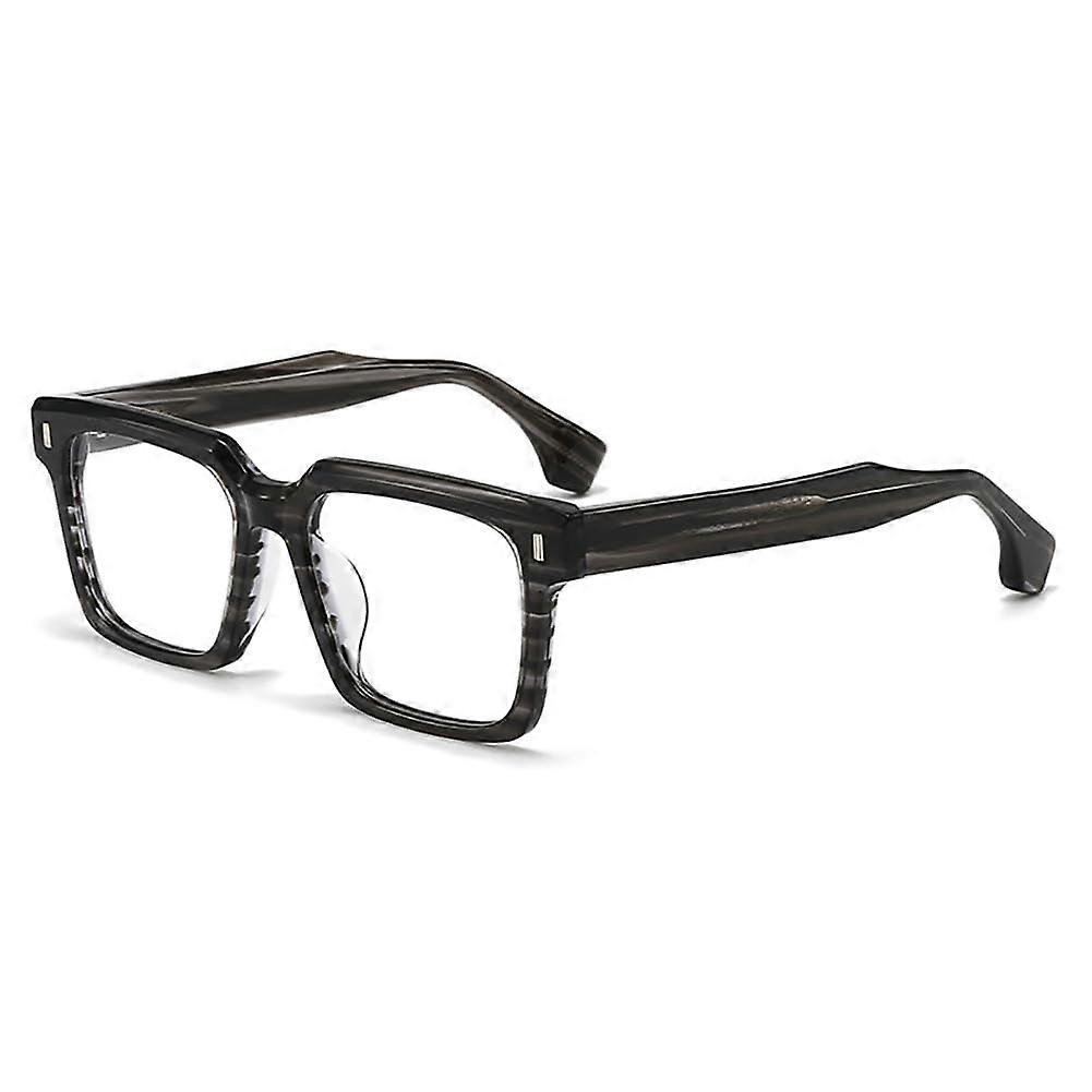 Computer Reading Glasses Unisex Grey Oversized Square Frame Blue Light Blocking For Reading +2.75 Diopter