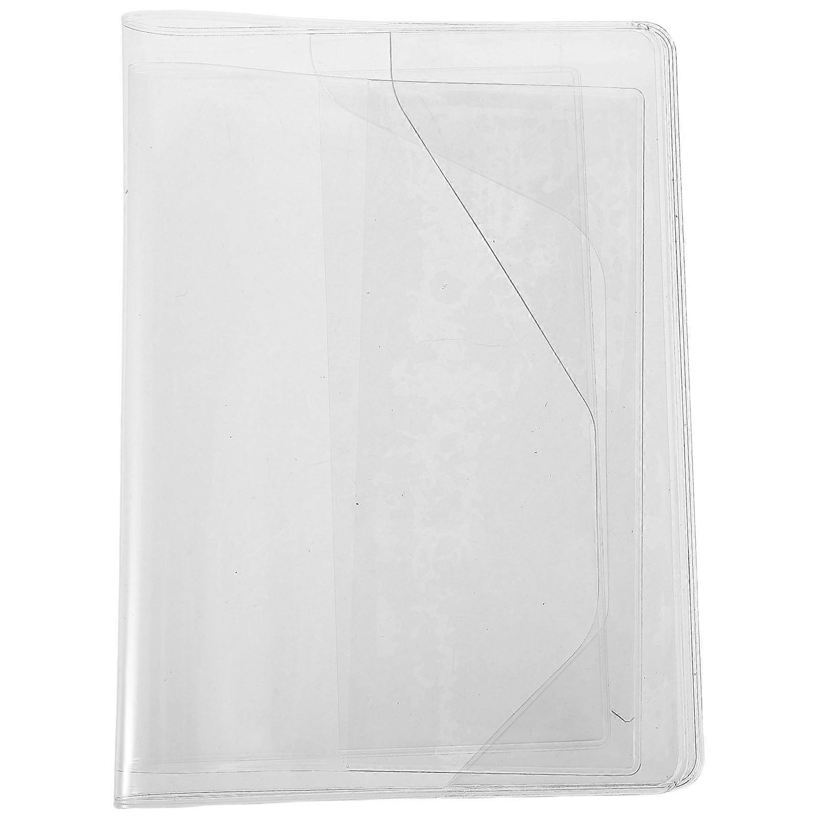 A5 Waterproof Notebook Covers Transparent Protective Sleeves 4Sets