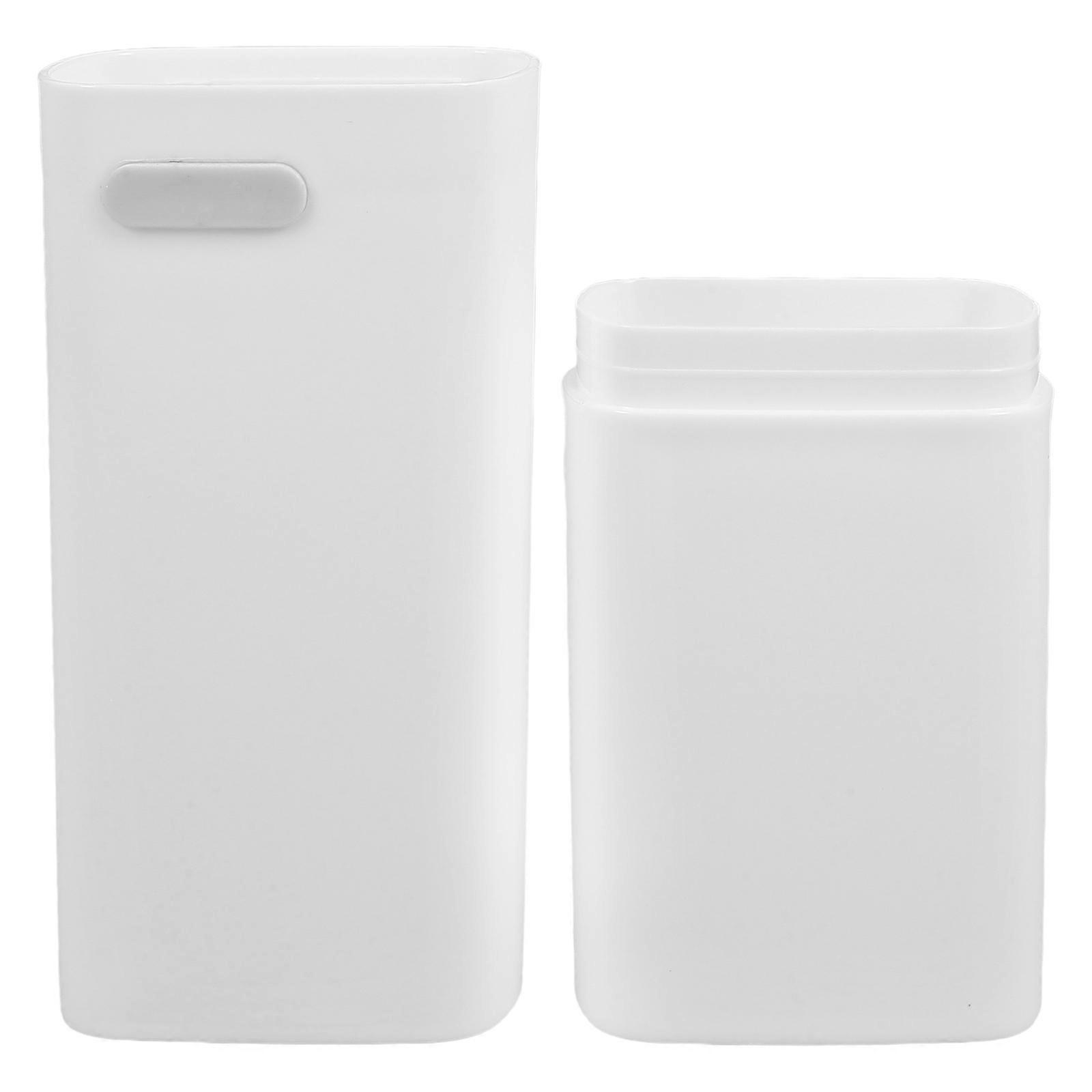 3Pcs Multi-Use Toothpaste And Toothbrush Holder Case Rectangular Design Suitable For Travelers Students And General Public