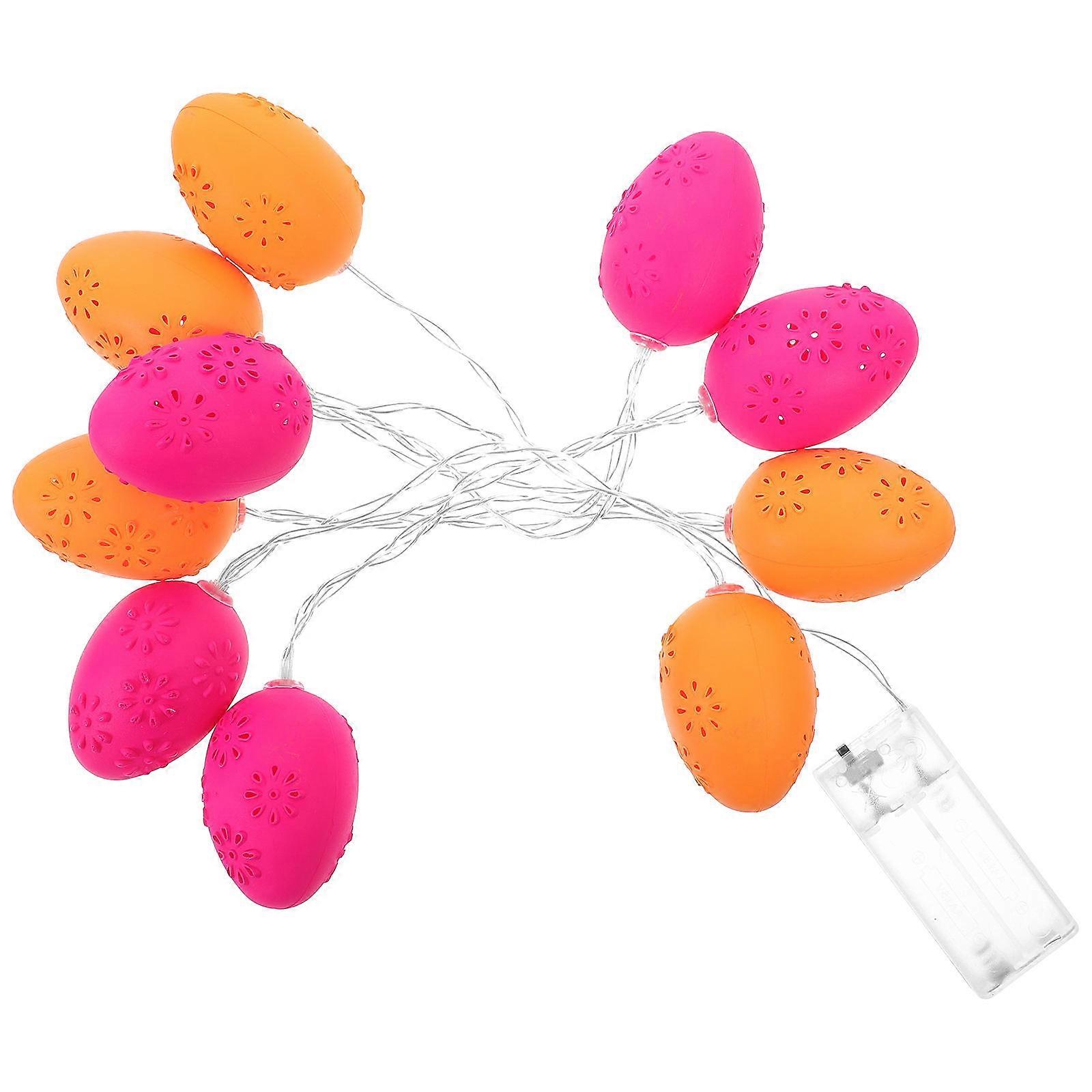 Creative Easter LED Egg String Light Plastic Lamp for Party Use 2Pcs