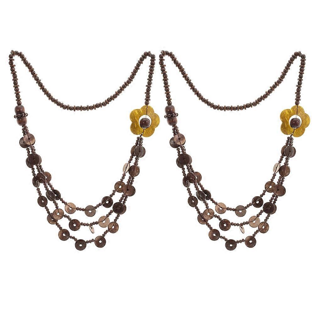 Retro Necklace Neck Chain for Decoration 6Pcs Assorted Color