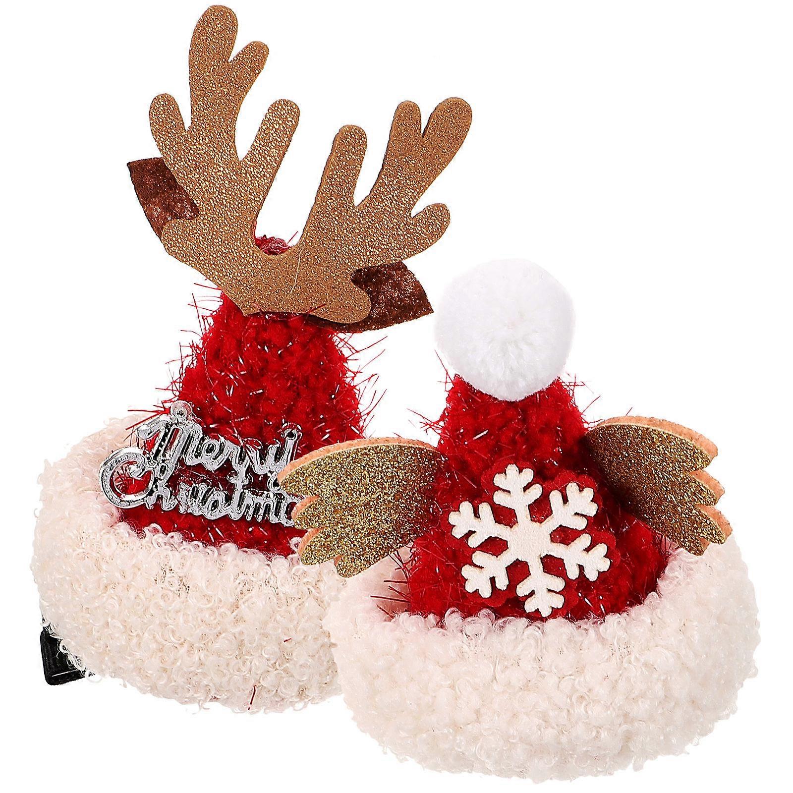 Xmas Party Hair Clips 6 Pcs Plush Ball Design Hair Accessories Perfect For Daily Use And Important Occasions With A Christmas Touch