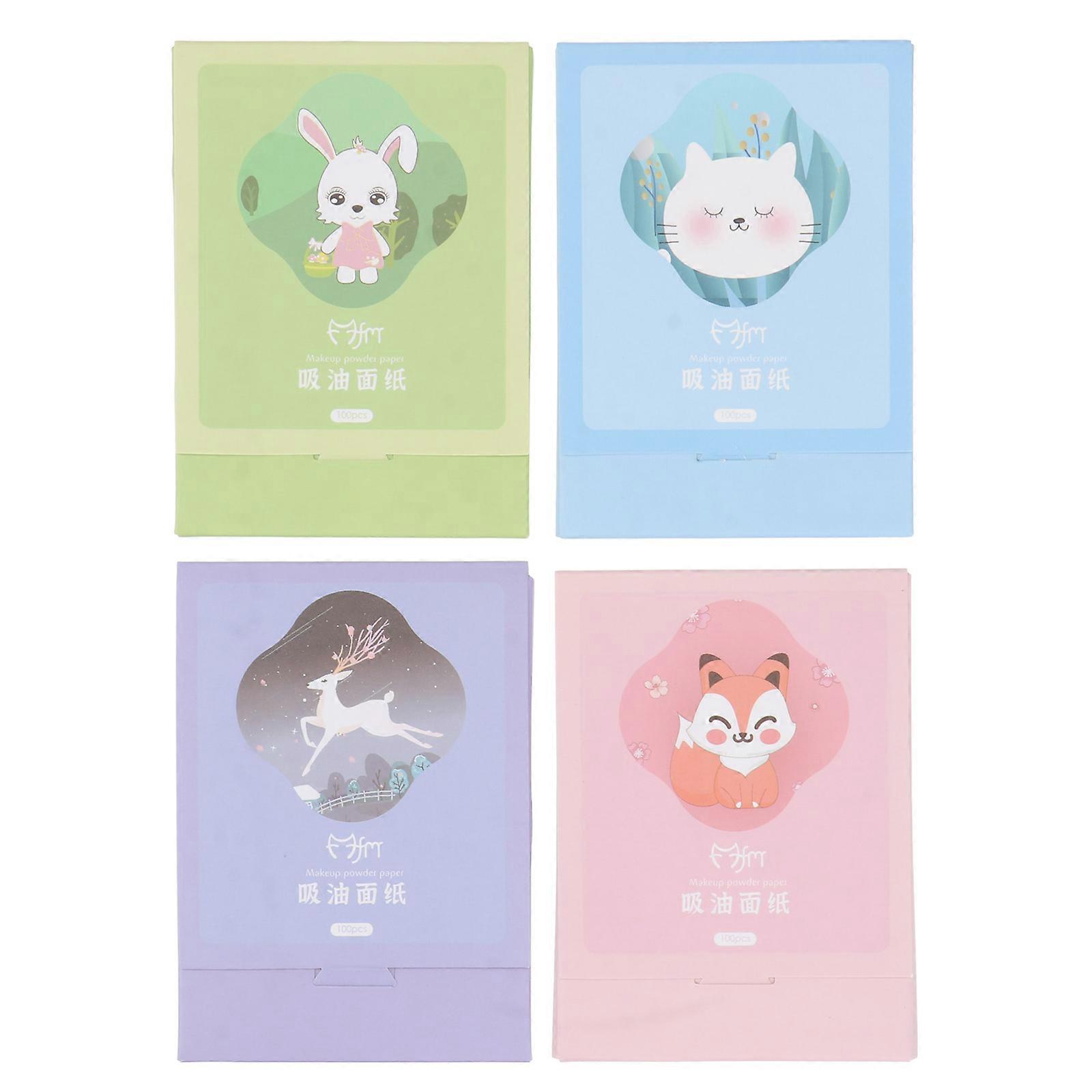 Compact Oil Absorbing Paper for Face Use 2400Pcs Assorted Color Blotting Paper