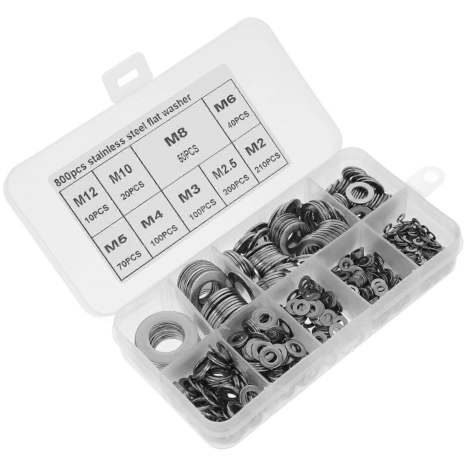 304 Stainless Steel Flat Washers For Home Applications 0.94X0.94X0.08IN Load Distribution 3200 Pcs