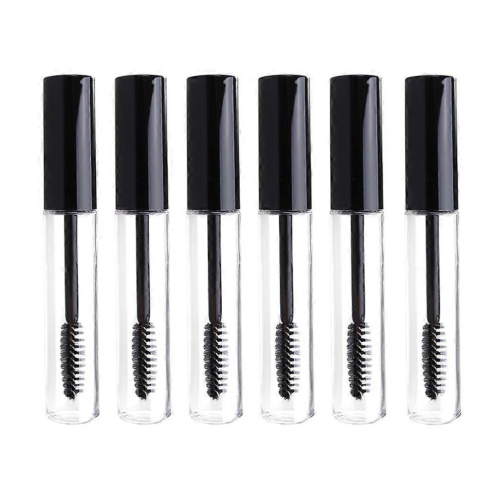 Mascara Tube Container for Liquid Holding with 6Pcs Eyelash Cream Bottles Black