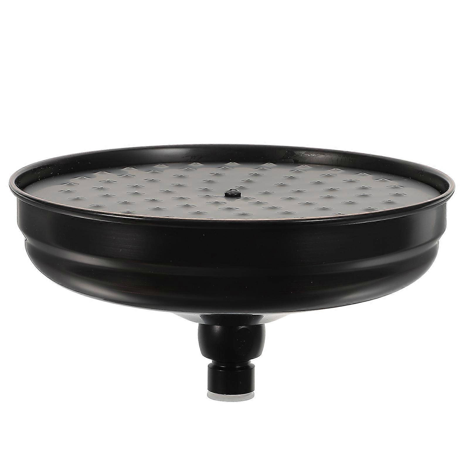 Rainfall Shower Head Black Copper Shower Sprayer for Bathroom 3Pcs