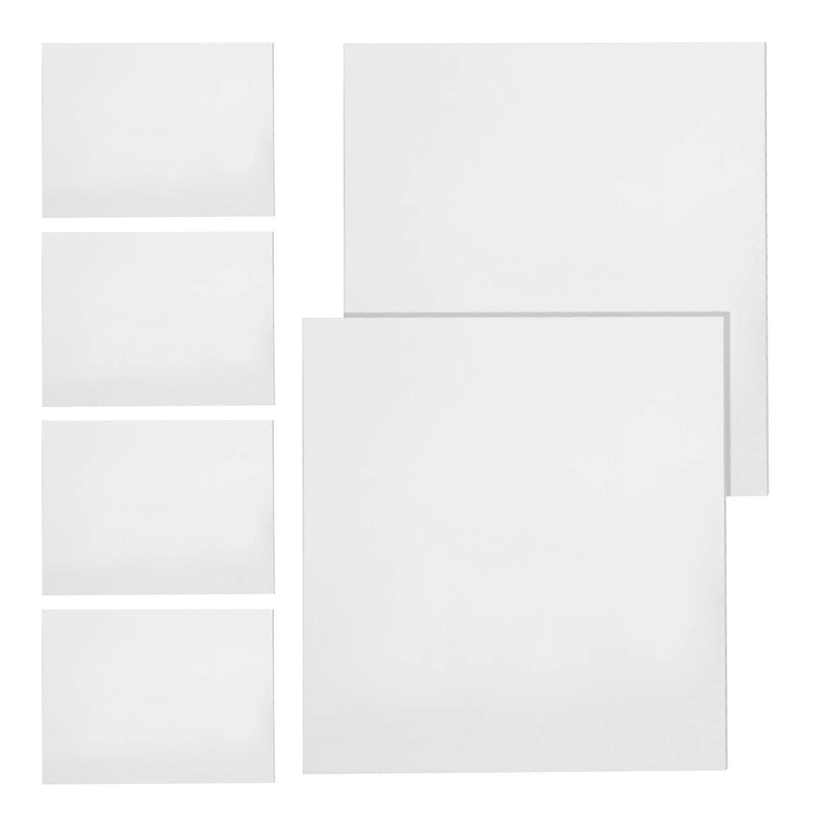 Desktop Acrylic Message Board for School Supply 18Pcs White Set
