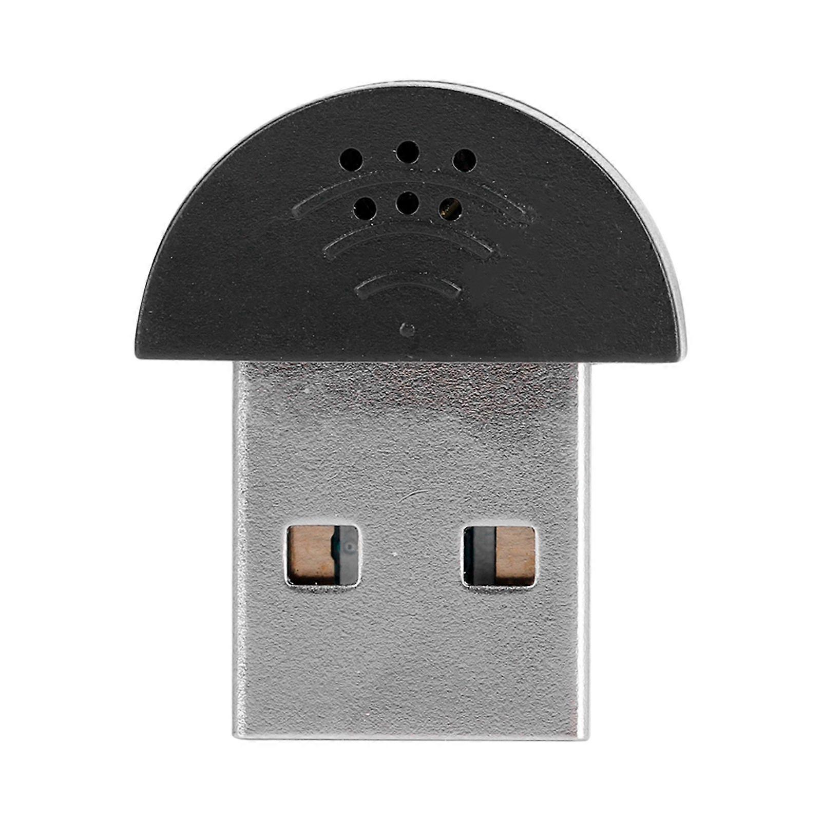Portable USB Mini Studio Speech Microphone Recording Audio MIC Adapter For Computer PC