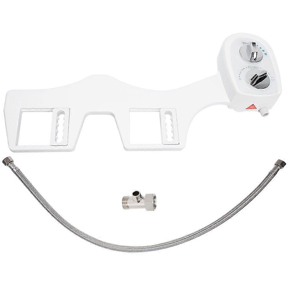 Adjustable Self Cleaning Double Nozzle Water NonElectric Mechanical Bidet Toilet Attachment( G1/2 )