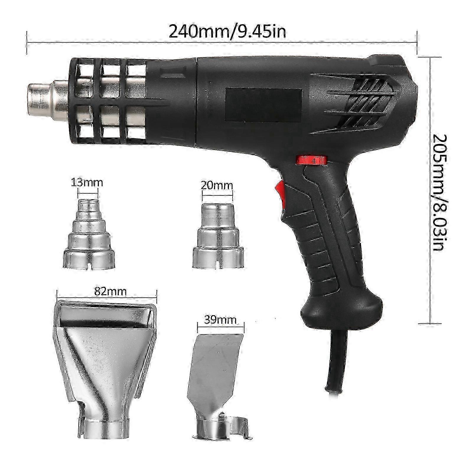 2025 Latest Model 1600-2000w Hot Air Machine Kit Dual Temperature Setting
