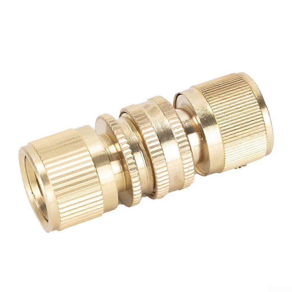 Copper Dual Head Faucet Connection 3/4 Inch GHT Compatible Garden Hose Joint Adapter