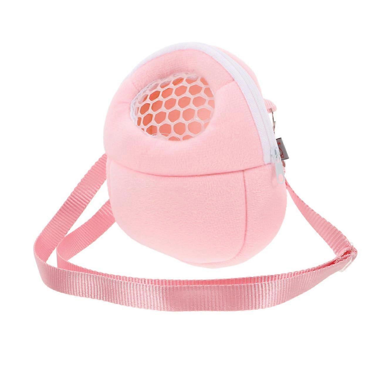 Hamster Carrier Bag Compact Shoulder Pouch For Small Animals Mesh Ventilation Velvet Lining