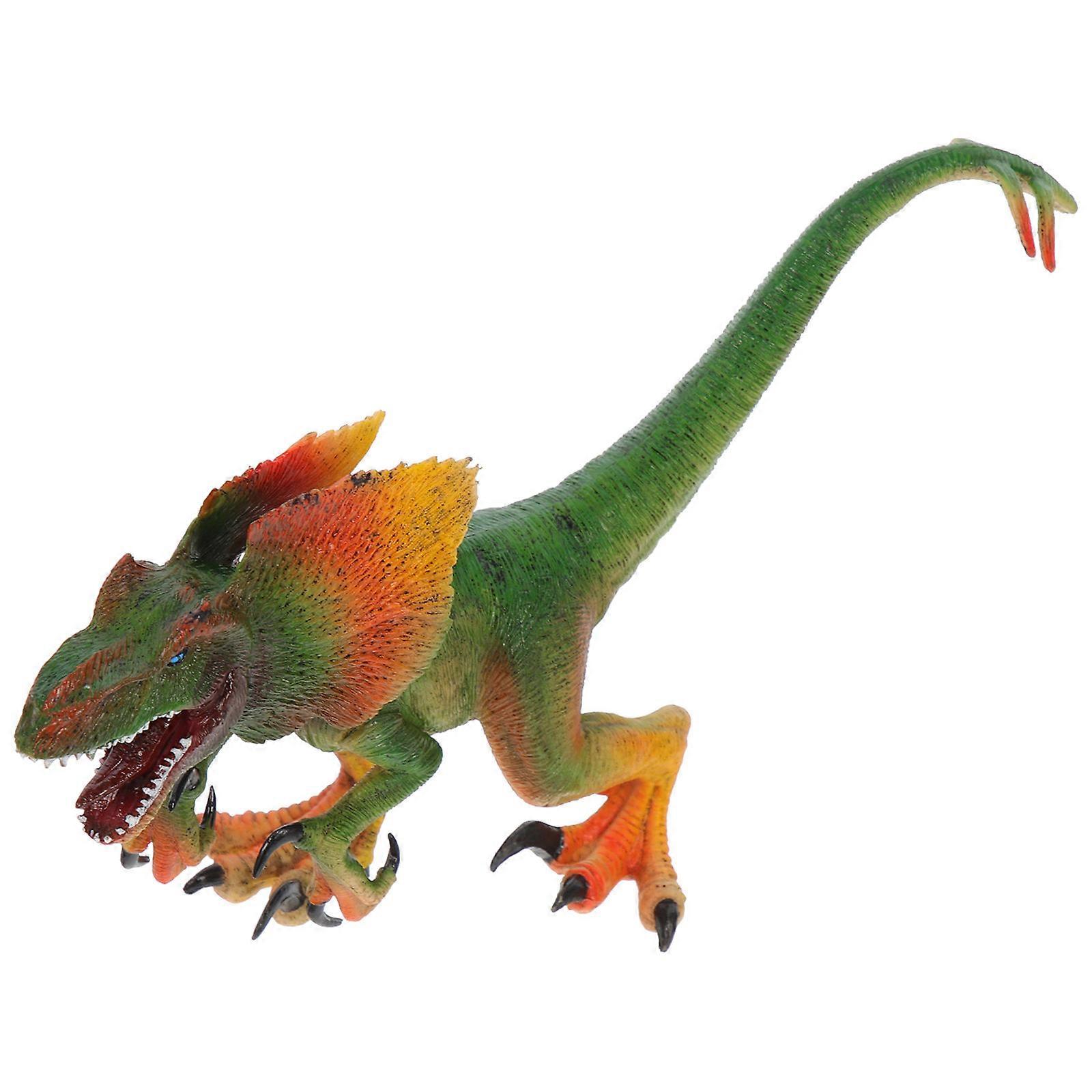 Green Dinosaur Model Desktop Dinosaur Toy for Decor 4Pcs Plastic Figurines