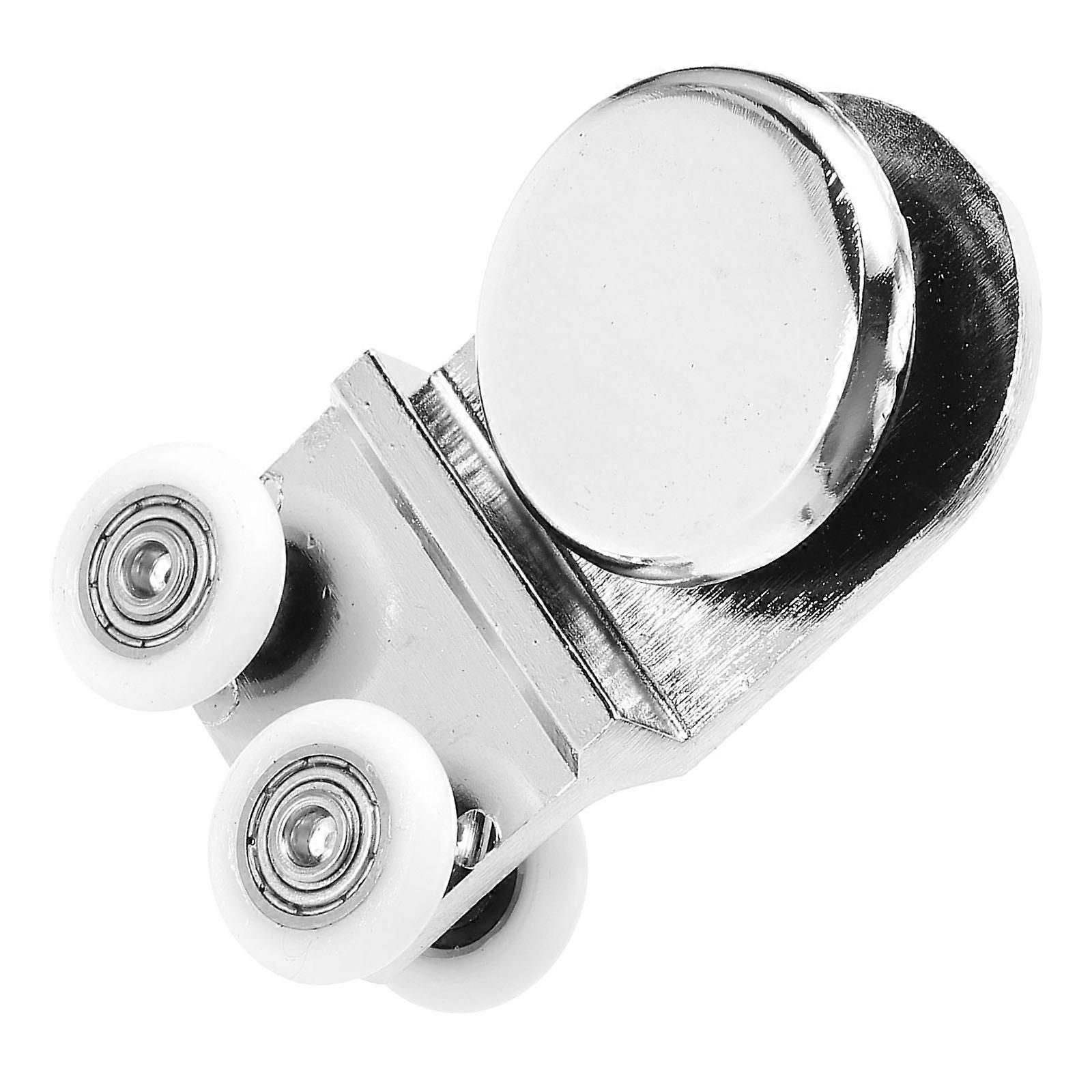 Silver Shower Door Rollers Durable Glass Door Wheels for 4Pcs Installation