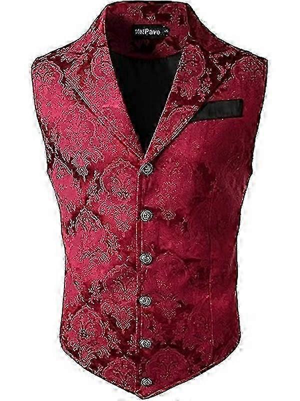 Herren Viktorianische Anzug Weste Steampunk Gothic Weste