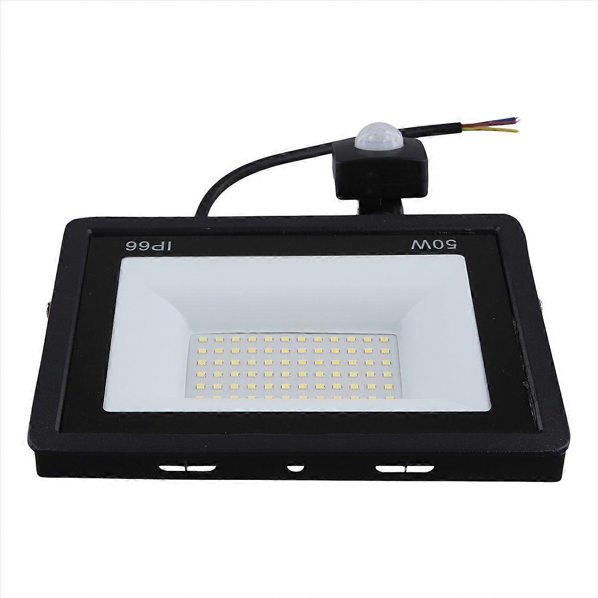 Sensor LED Flood Light 50W, Induction Spotlights IP66 Waterproof