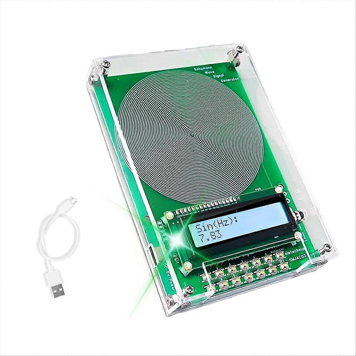 Brugerdefineret frekvensgenerator V2, 7,83Hz SchumannWave resonansgenerator, 0,01Hz-200000Hz justerbar sinusbølgeresonans C