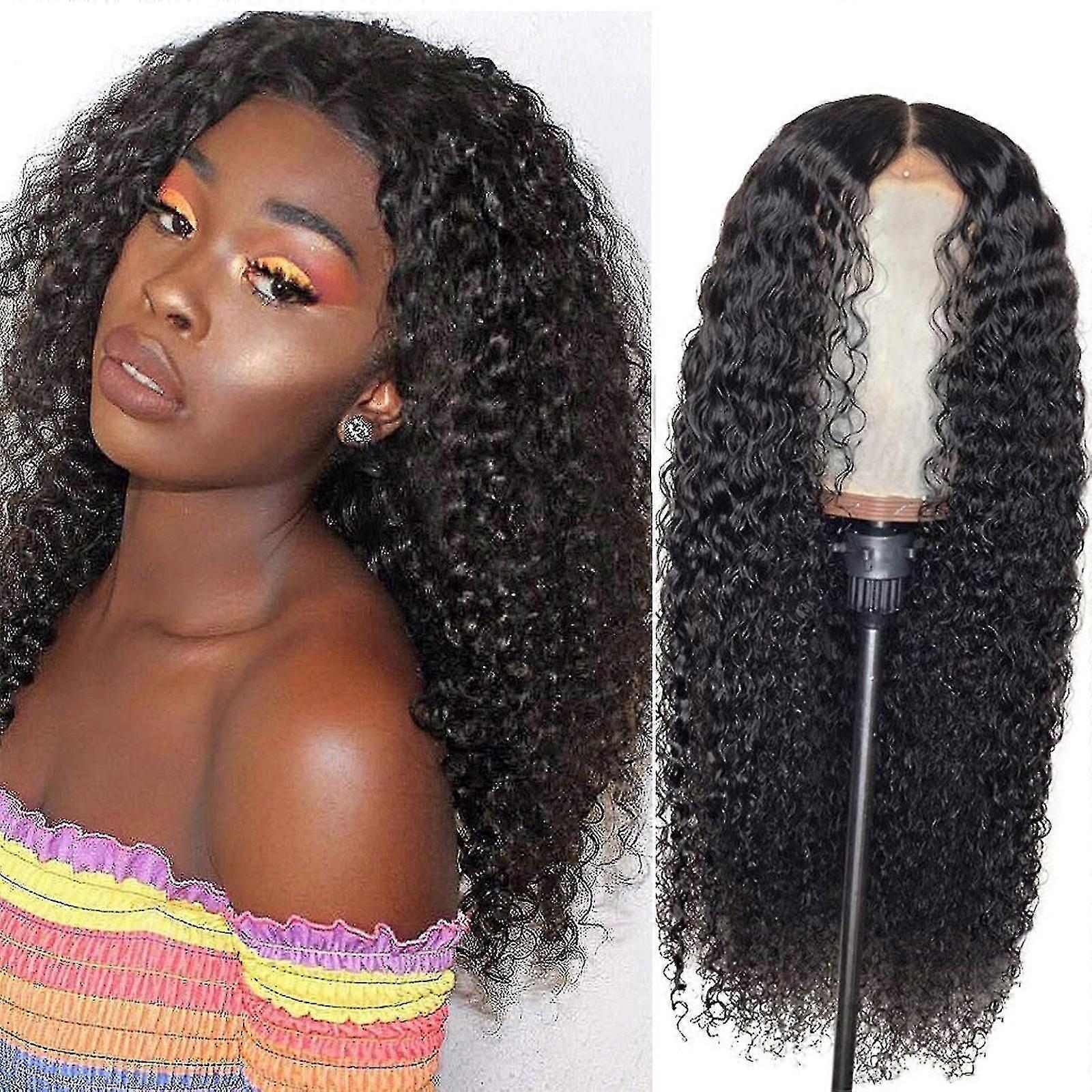 Peruvian Curly Wig Glueless Lace Front Hair
