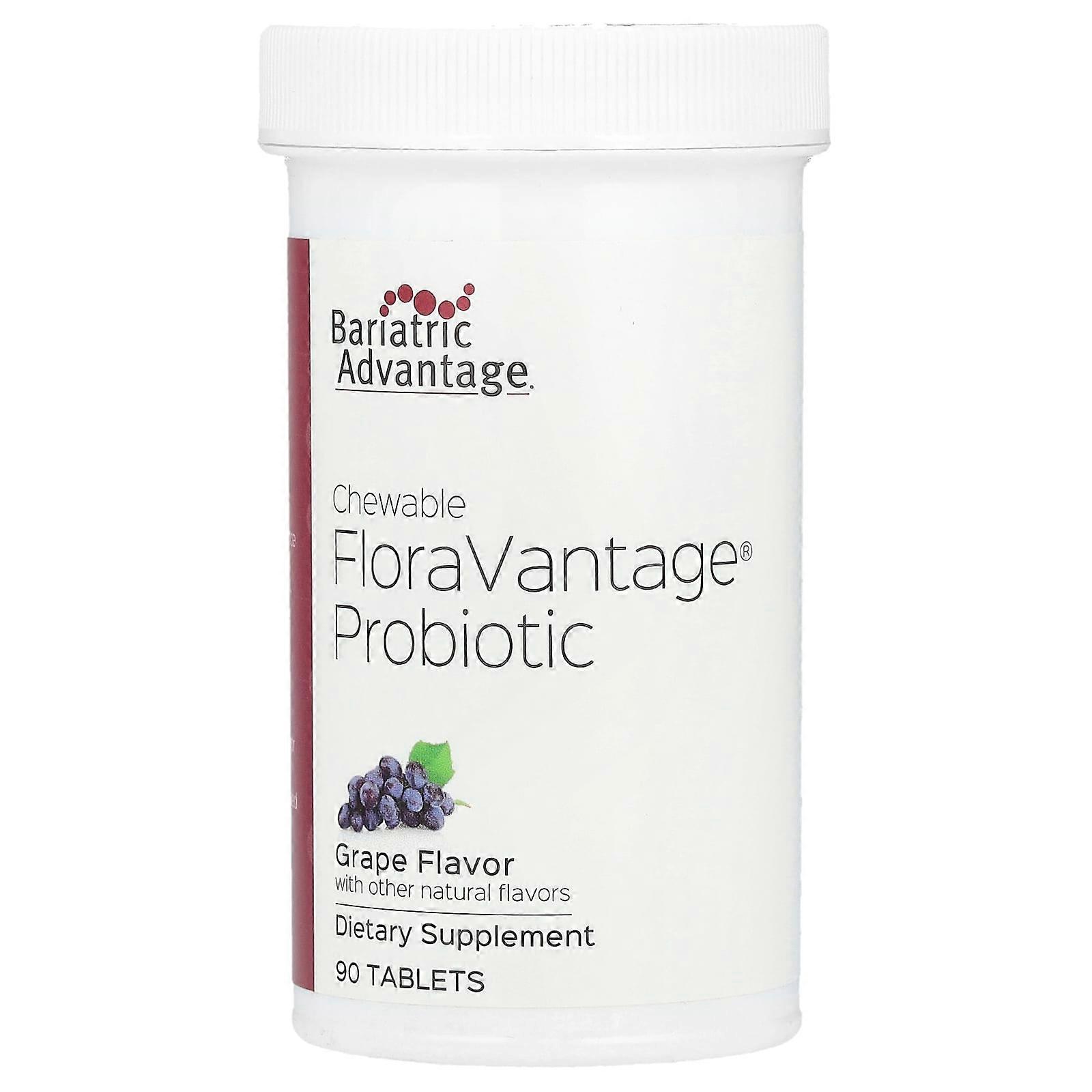 Chewable FloraVantage Probiotic, Grape, 90 Tablets