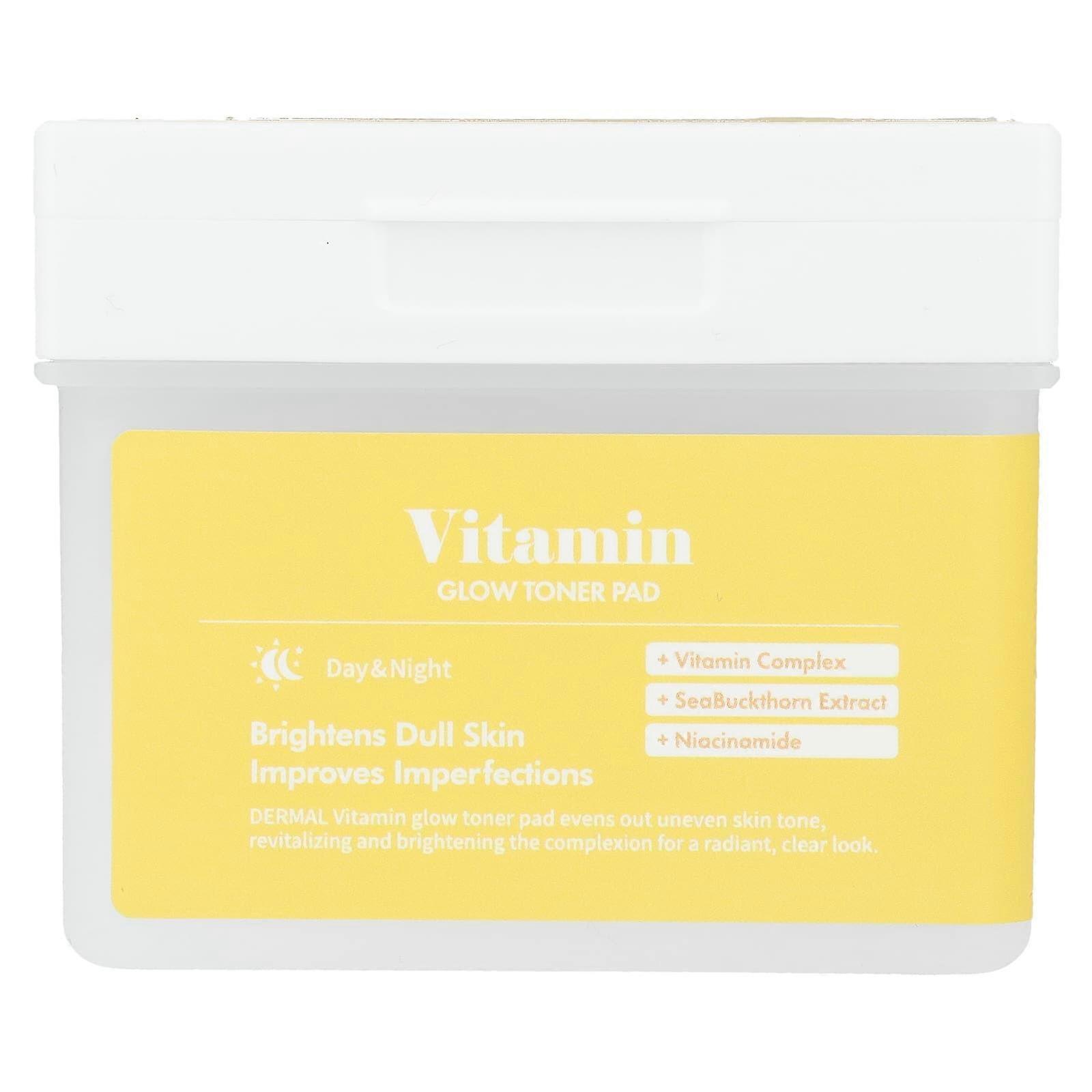 Vitamin Glow Toner Pad, 120 Cotton Pads