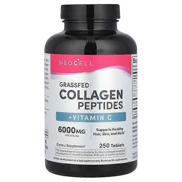 NeoCell, Grassfed Collagen Peptides + Vitamin C, 250 Tablets