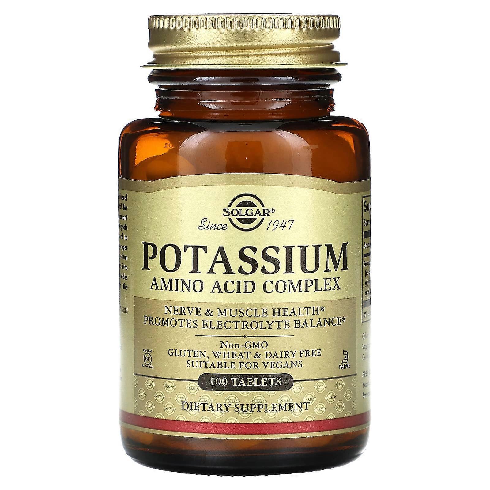 Solgar, Potassium Amino Acid Complex, 100 Tablets (99 mg per Tablet)