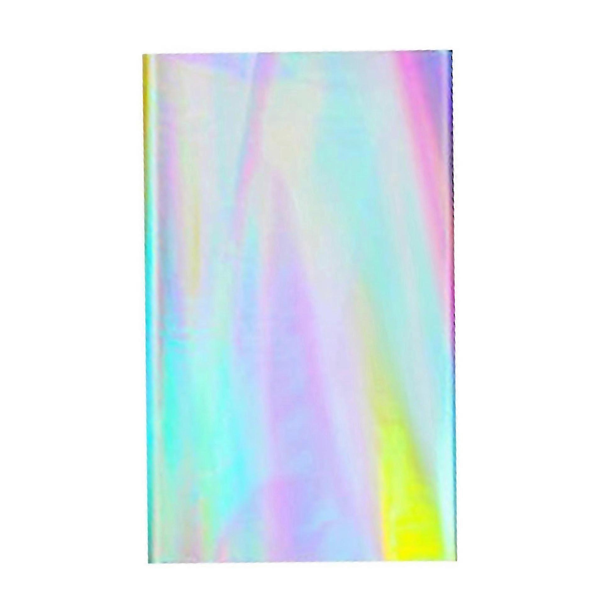 For Shiny Disposable Lasers Rectangle Tablecloth Colorful Holographic Foil Design Table Cover Party