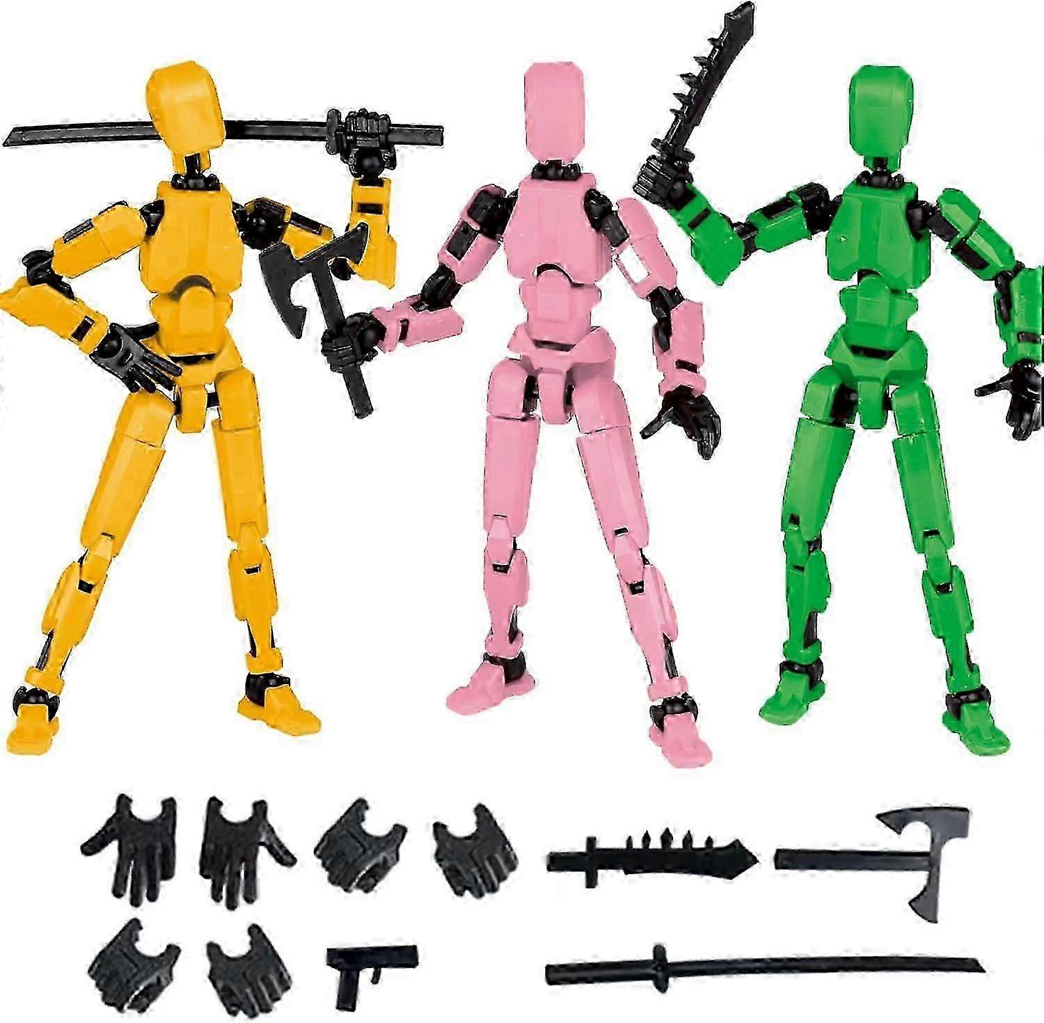 T13 Action Figure,Robot Action Figure,T13 Action Figure 3D Printed Multi-Jointed Movable,13 Action Figure Dummy,Decorations for Action Figur