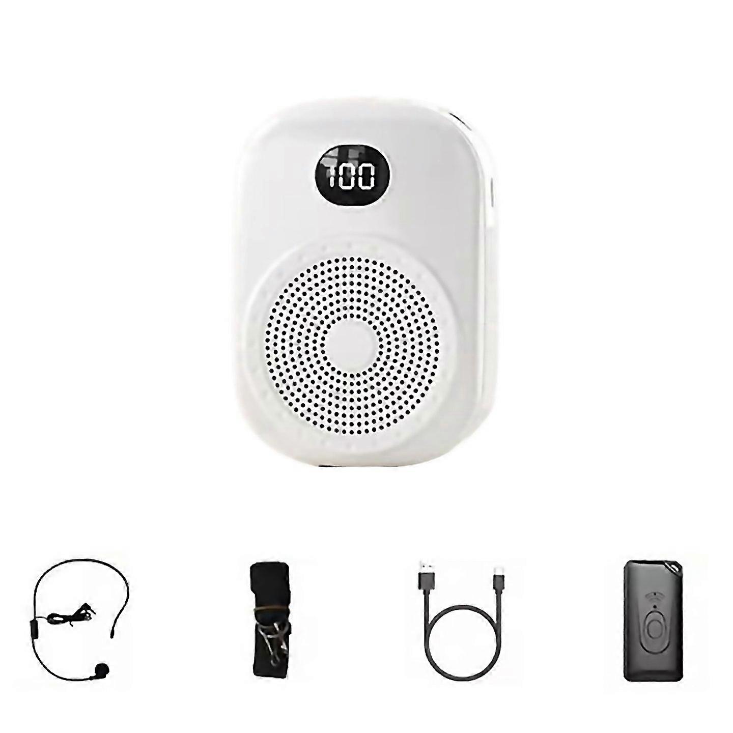 For Wireless Voice Amplifier Multifunctional Portable Personal Voice Speaker With Microphone Display
