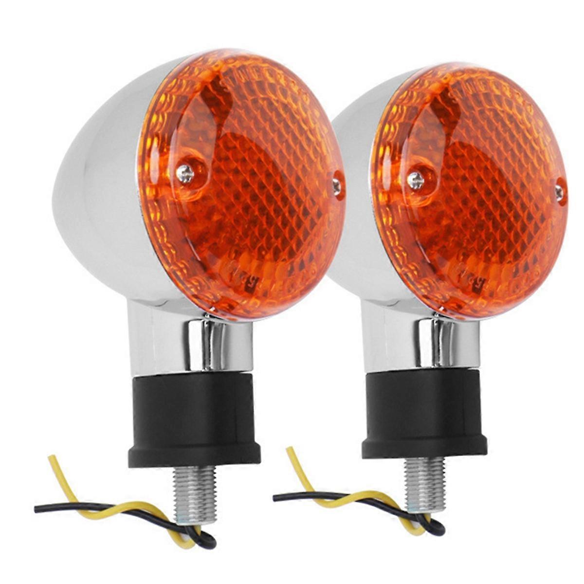 Motorcycle Turn Signal Light Retro Indicator Lamp Bulb Cafe Racer Blinker for Bolt Xv950 R/C Spec 2014-2018 A