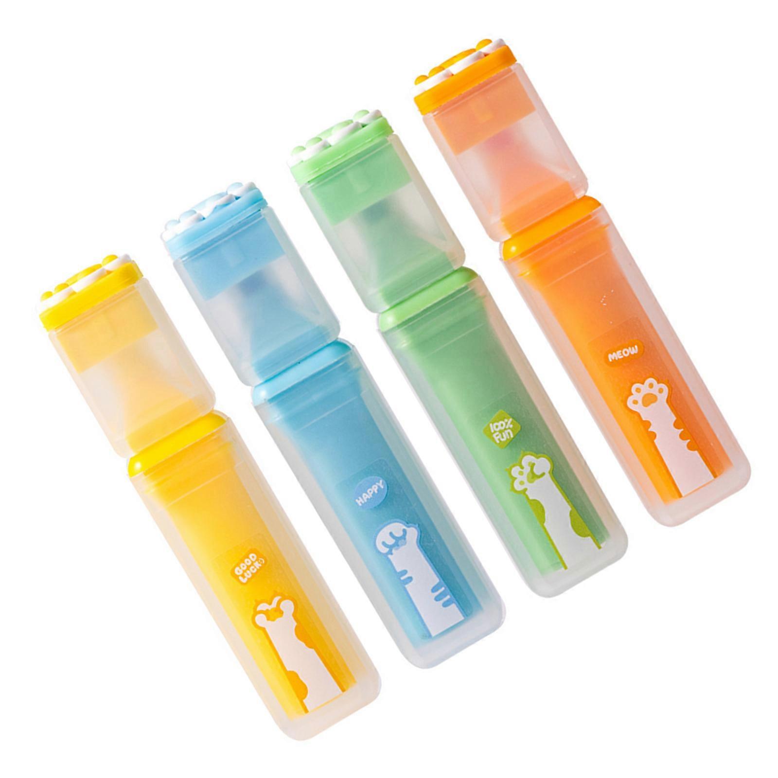 4Pcs Highlighter Pen Chiseled Tip Highlighter Marker for Scrapbooking Notebook Journal Color Coding Drawing Multicolor