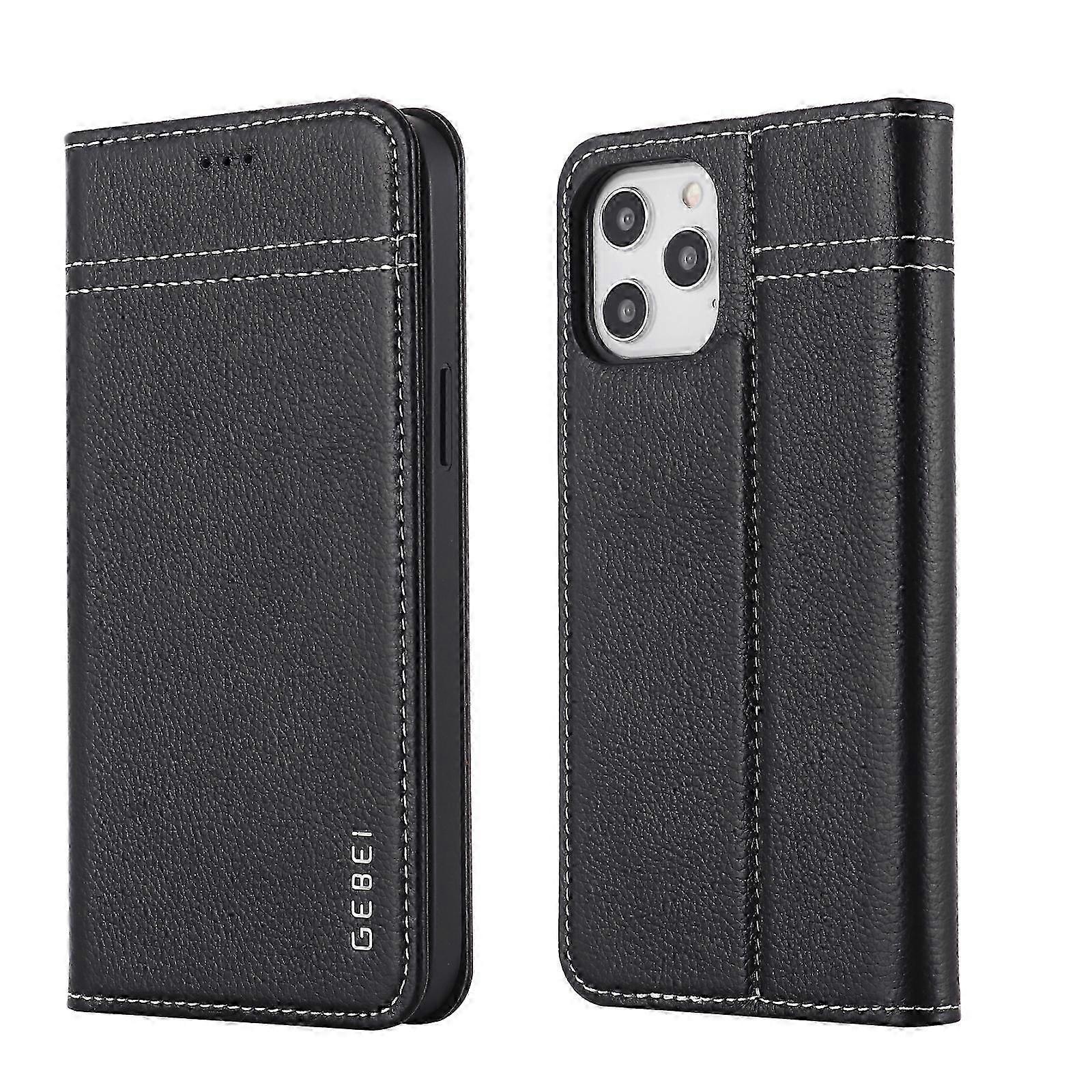 Horizontal Flip Case for iPhone 12 Pro with Card Slots & Holder