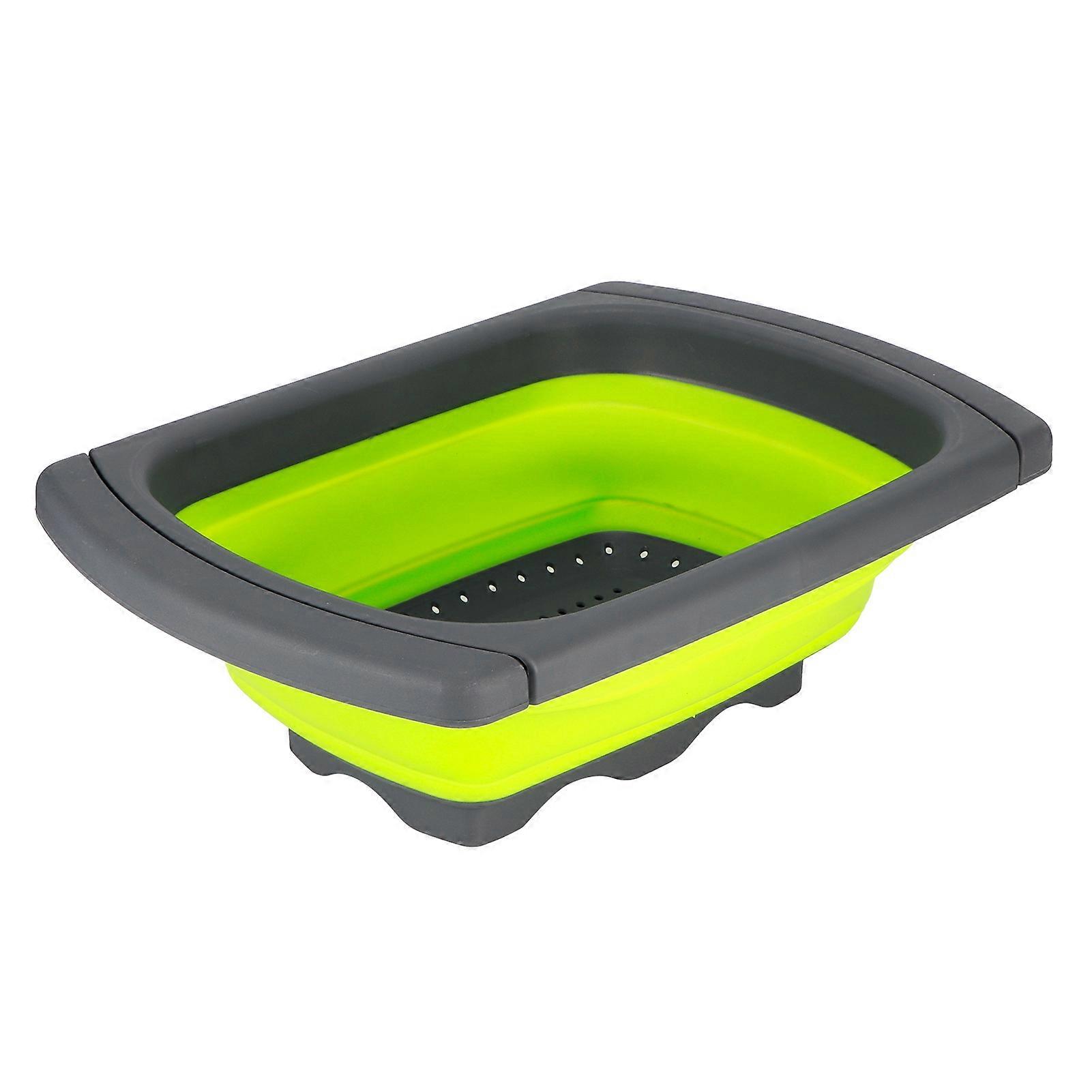 Foldable Fruit Vegetable Washing Basket Strainer Draining Basket compatible with Fruit Vegetable