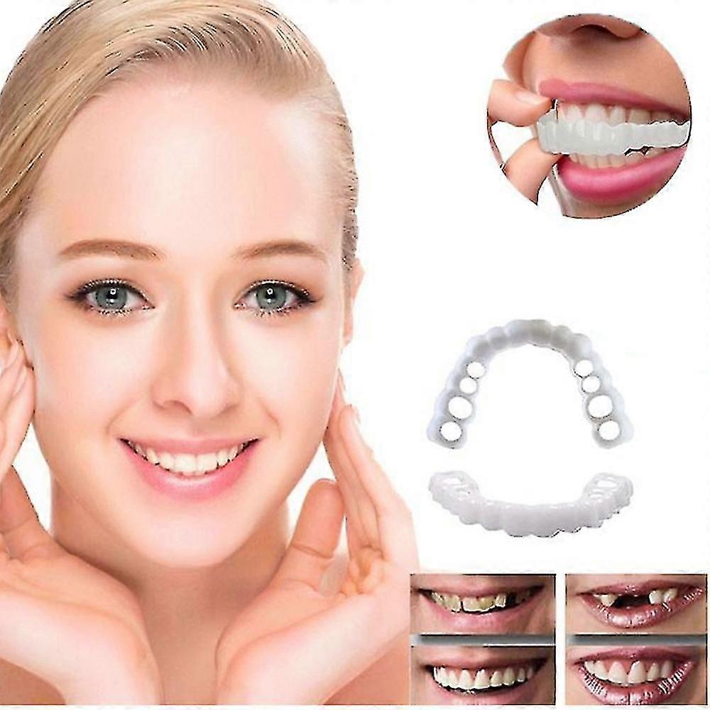 White Tooth Veneers Teeth Silicone Artificial Braces To Make White Tooth Beautiful Neat