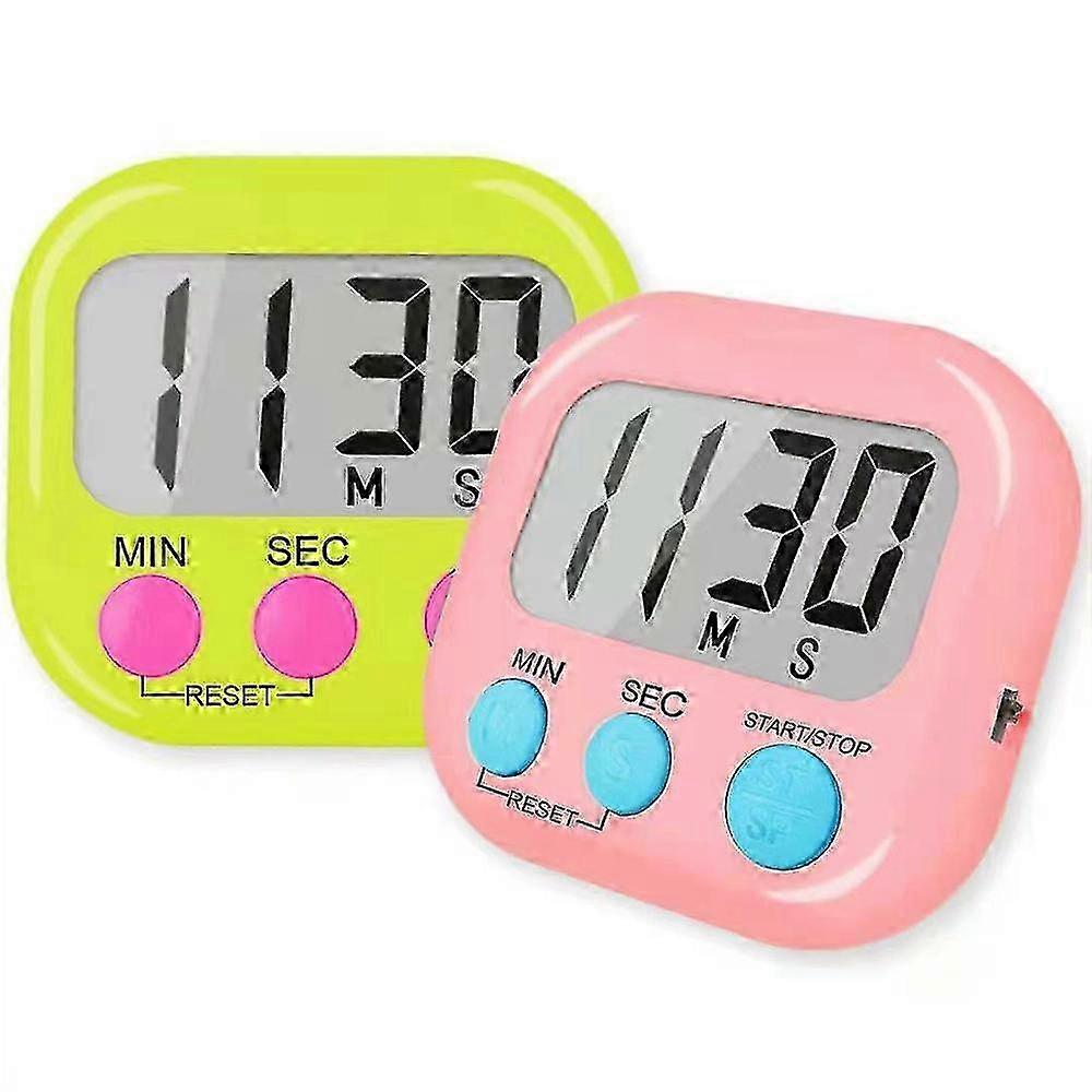Digital Large Clock Kitchen Cooking Timer Count-Down Up Loud LCD Alarm 2025