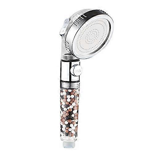 Ion Filter Shower Head with 3 Modes  Pressure Water Saving Handheld Nozzle for Home Bath