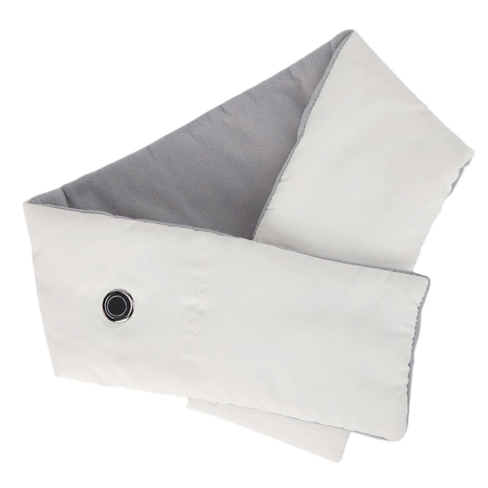 USB Powered Heated Scarf Warmth Comfortable Neckerchief Cold Weather Scarves for Cold Conditions  White