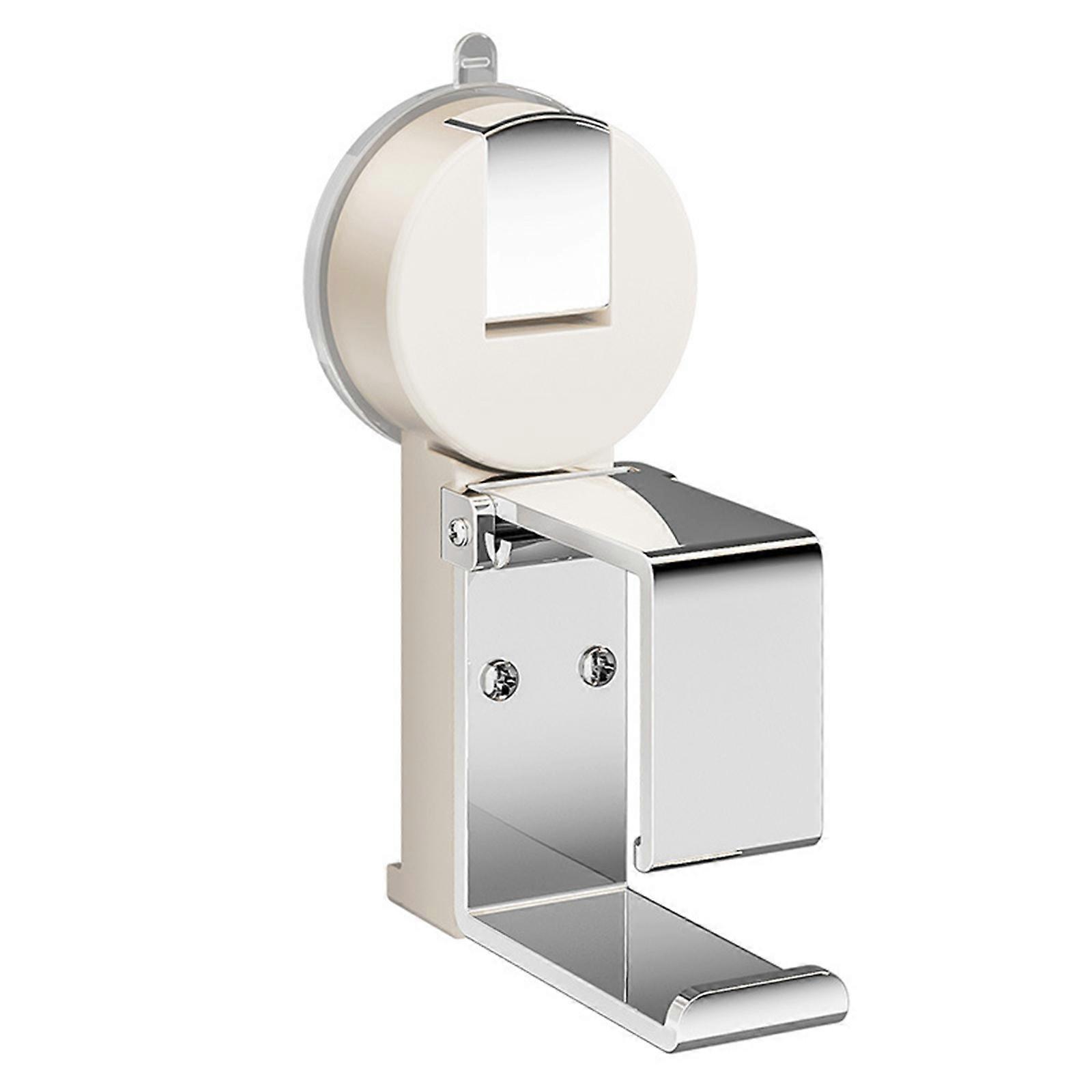 Detachable Wall Mounted Basin Storage Rack Strong Suction Multiple Purpose Suction Mount Basin Shelf for Bathroom  White