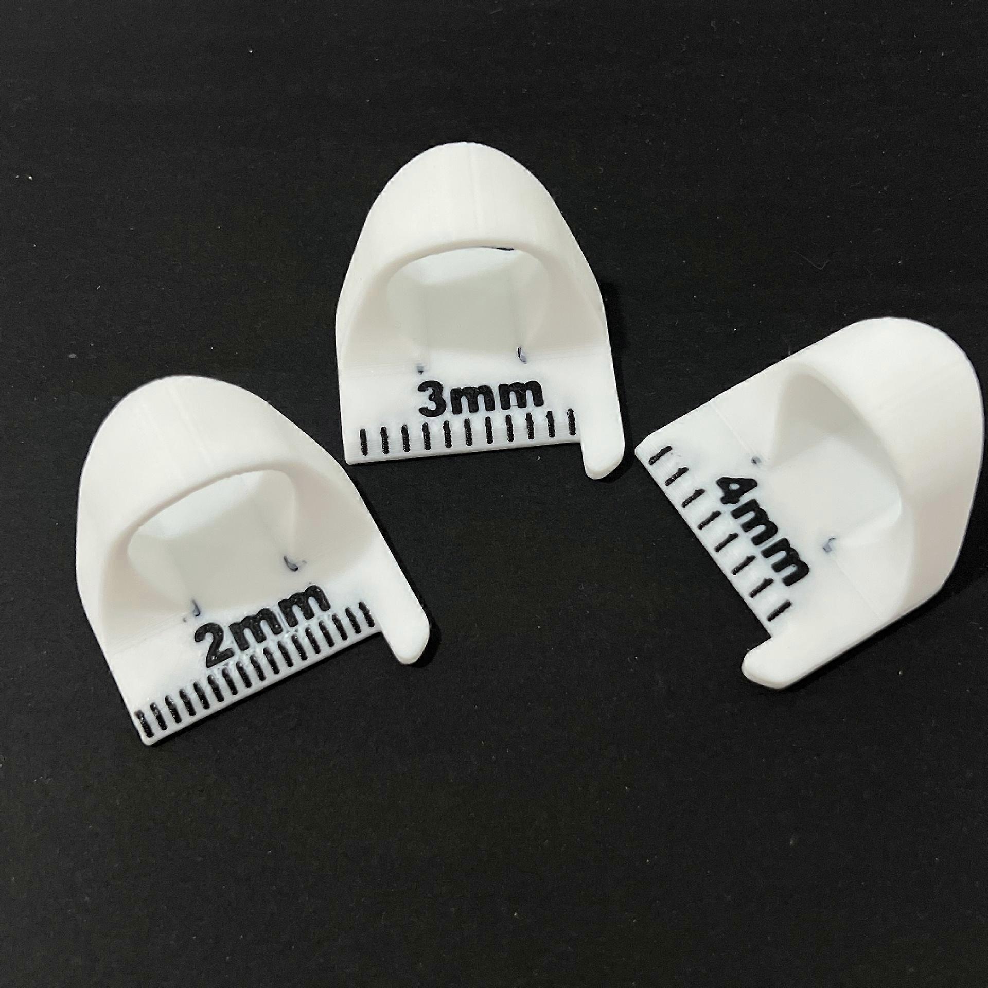 3Pcs/set Sewing Needle Gauge Measuring Tool Finger Ruler Sewing Template For Equal Stitches Finger Protector With A Scale