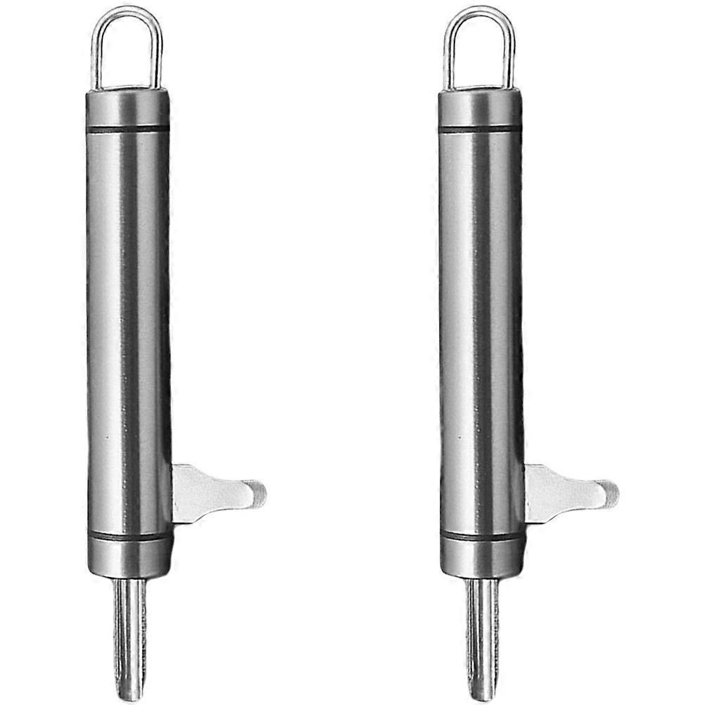 2Pcs Metal Macadamia Opener Labor-saving Macadamia Open Tool Nut Shell Opening Tool for Home